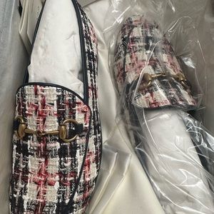 PLAID GUCCI LOAFERS